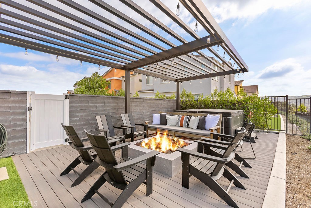 663 Longhorn Way Rancho Mission Viejo, CA 92694 - Photo 36 of 52 a view of a patio with wooden floor