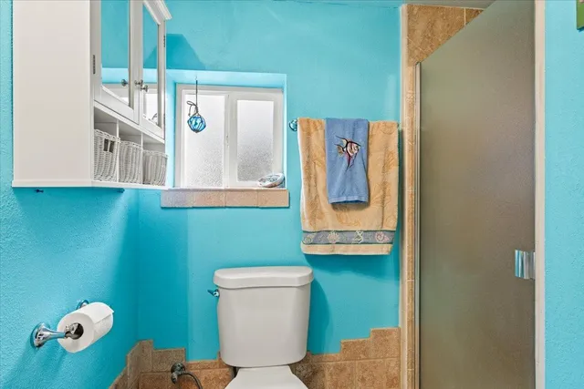 a bathroom with a toilet
