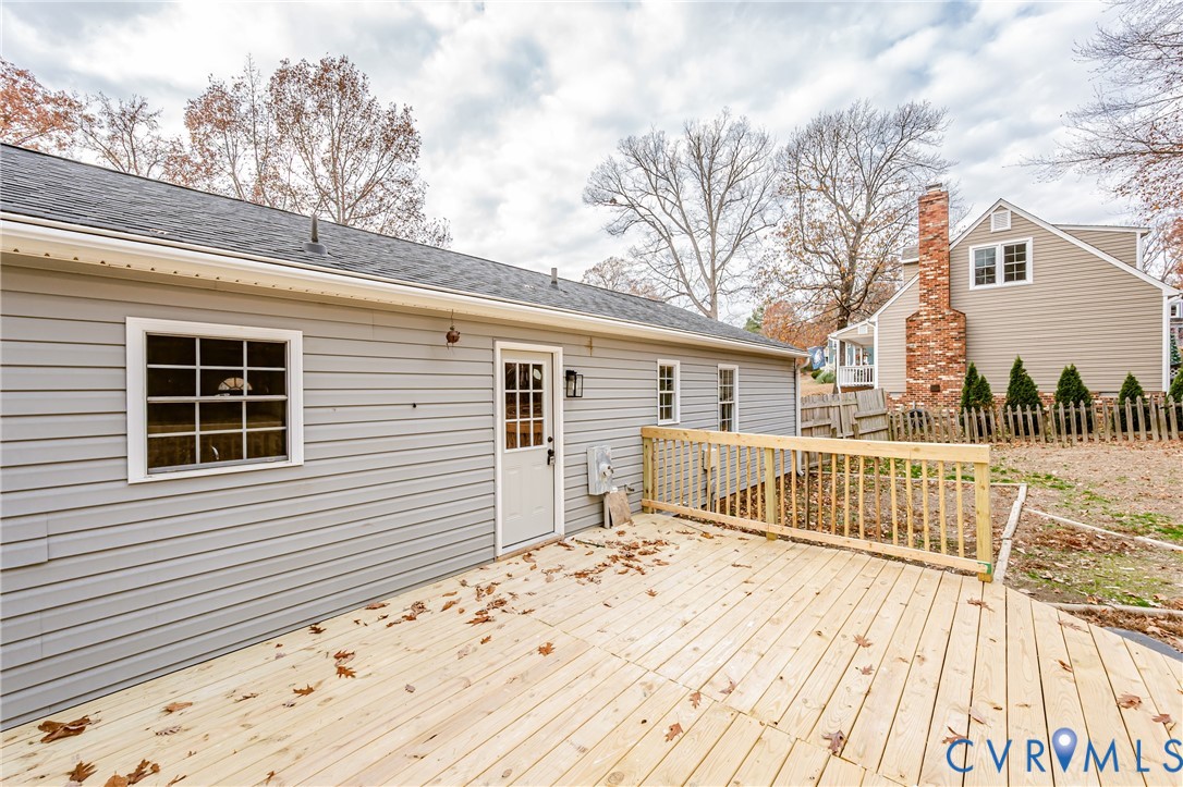 113 Eastman Road Chesterfield, VA 23236 - Photo 44 of 47 a view of a house with a roof deck