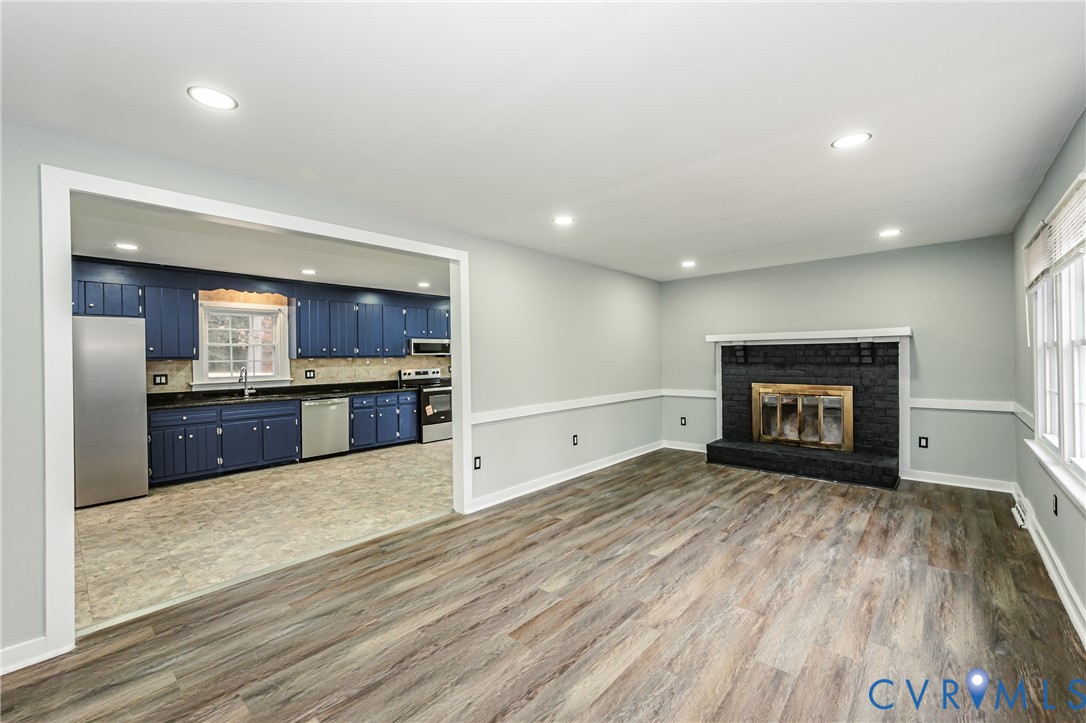 113 Eastman Road Chesterfield, VA 23236 - Photo 9 of 47 a view of kitchen with a sink and a large window