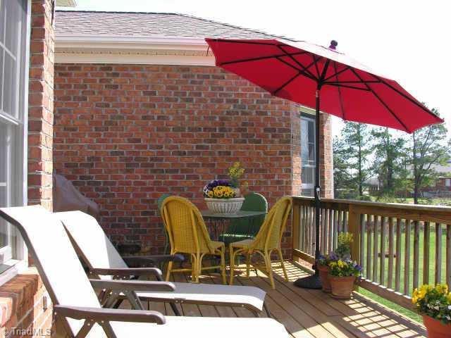 7493 Bethel View Court Oak Ridge, NC 27310 - Photo 8 of 9 Other. Big, Comfortable Deck Overlooks Large Backyard.