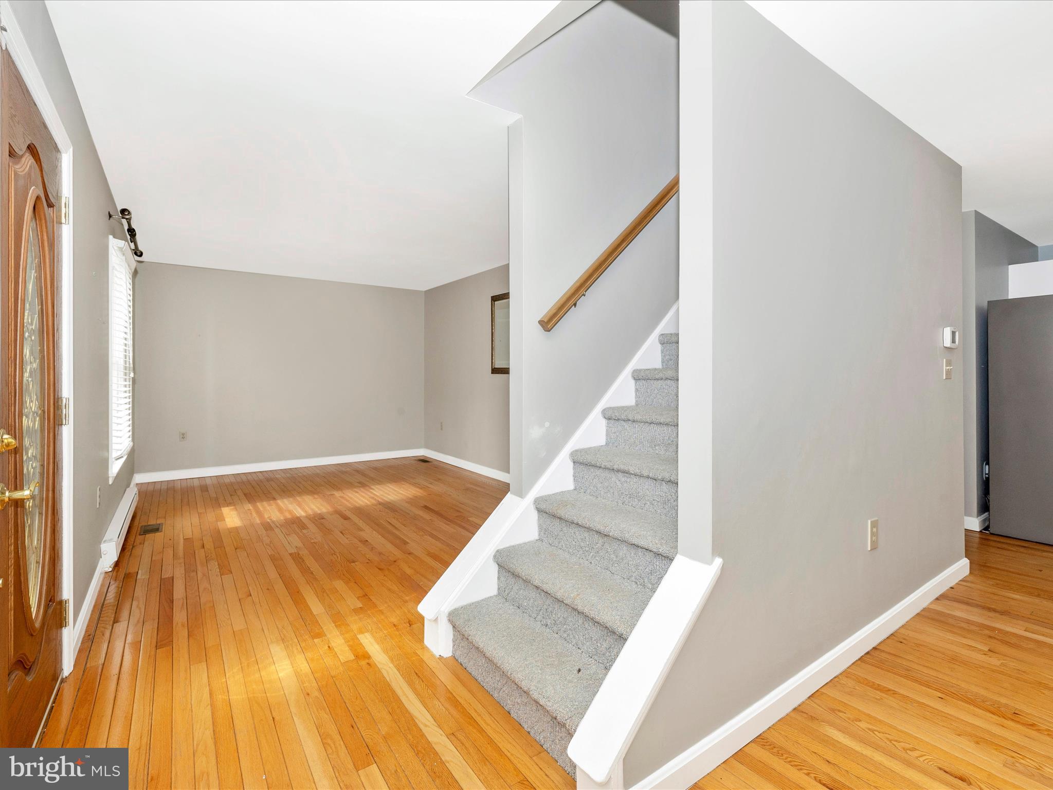Gleaming hardwood floors