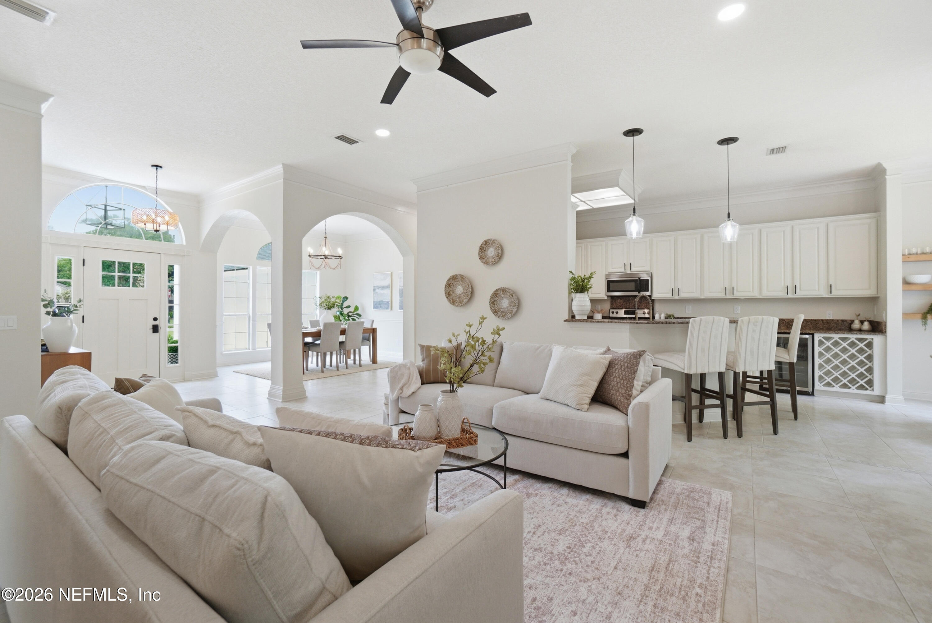 485 Big Tree Road Ponte Vedra Beach, FL 32082 - Photo 10 of 48 Living Room to Kitchen