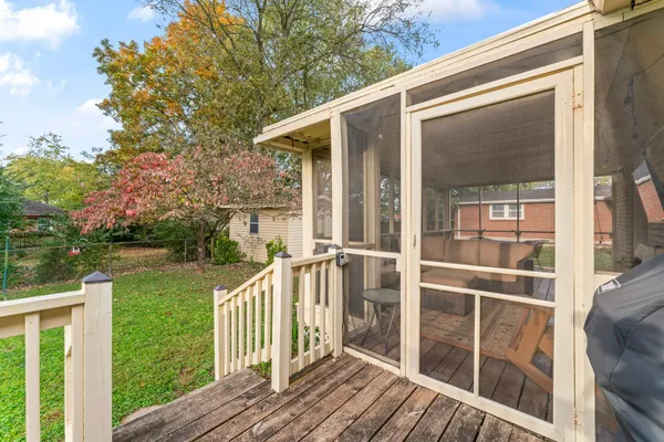 a house view with a garden space
