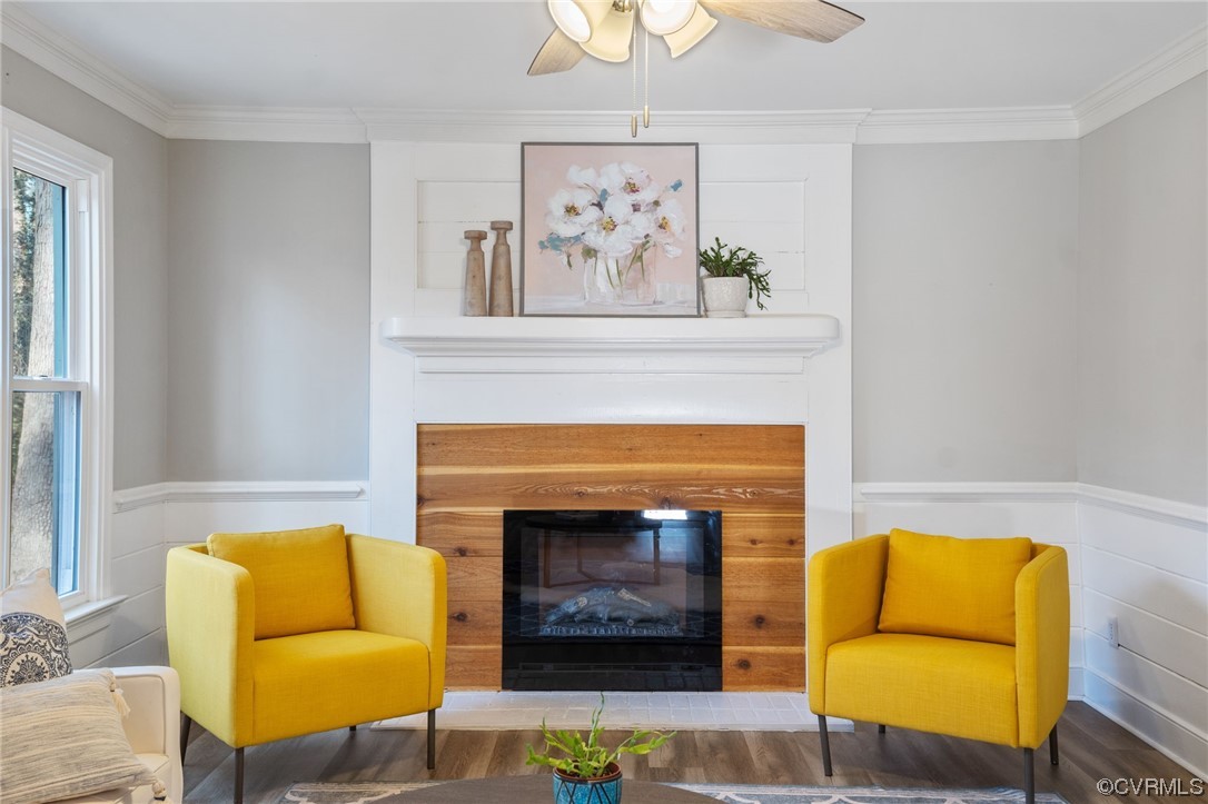 3200 Fox Chase Road Midlothian, VA 23112 - Photo 21 of 41 a living room with furniture and a fireplace