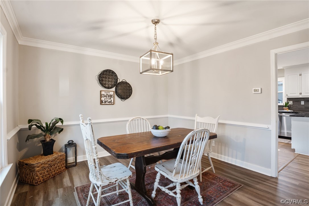 3200 Fox Chase Road Midlothian, VA 23112 - Photo 10 of 41 a view of a dining room with furniture and wooden floor