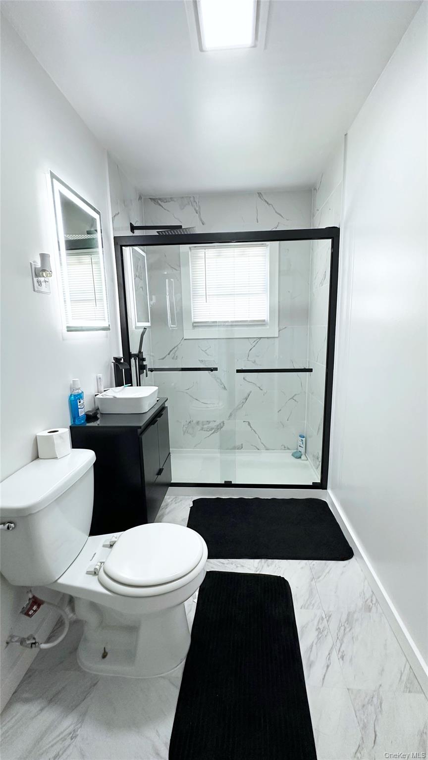 9 Hope Street Liberty, NY 12754 - Photo 13 of 24 a bathroom with a toilet a sink and a window