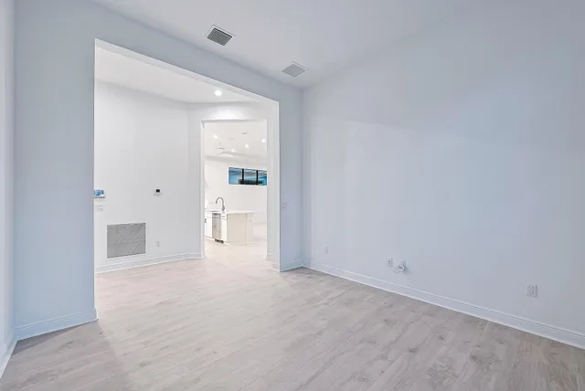 wooden floor in a room