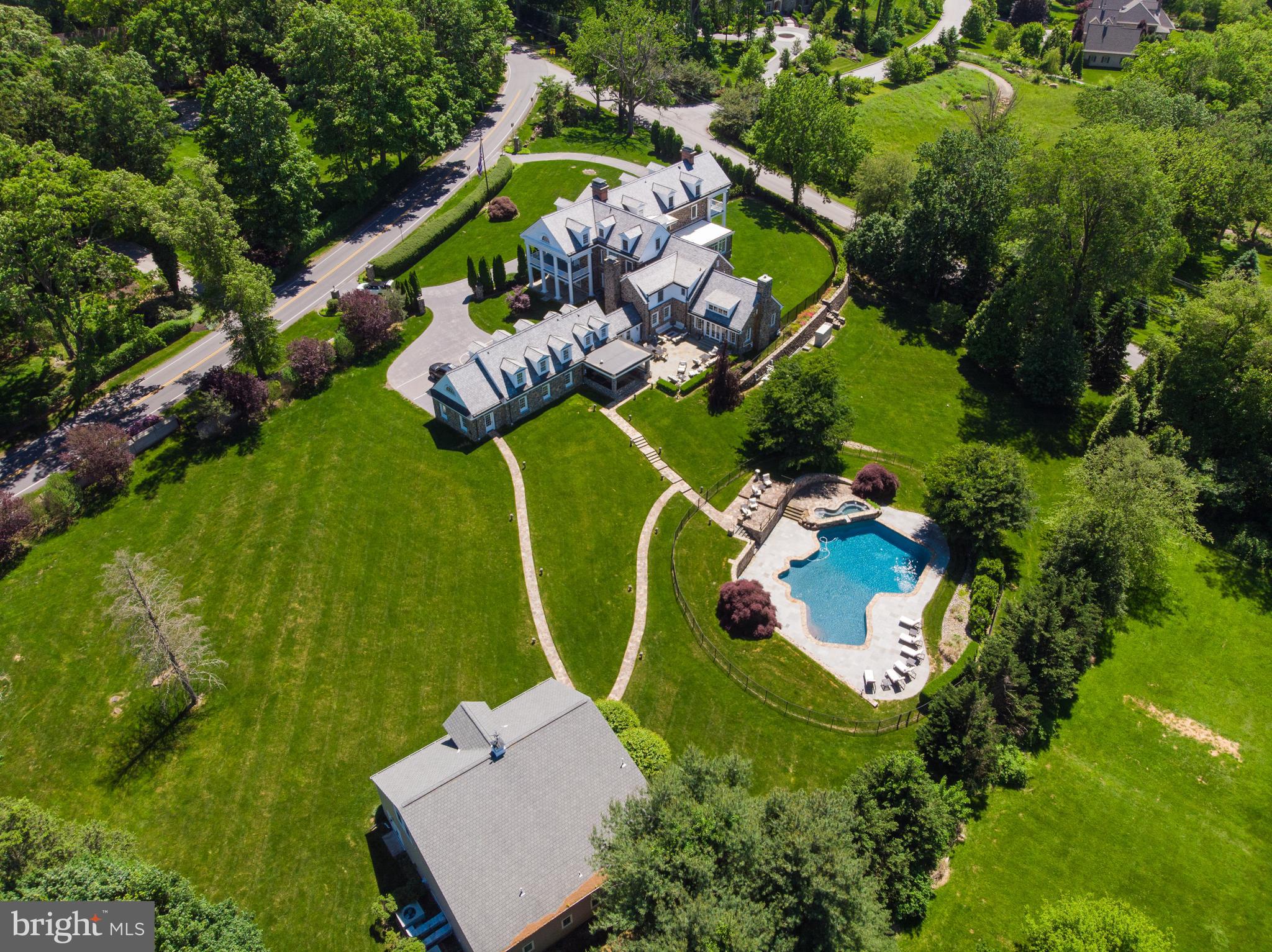 556 South Waterloo Road Devon, PA 19333 - Photo 2 of 27 Aerial View