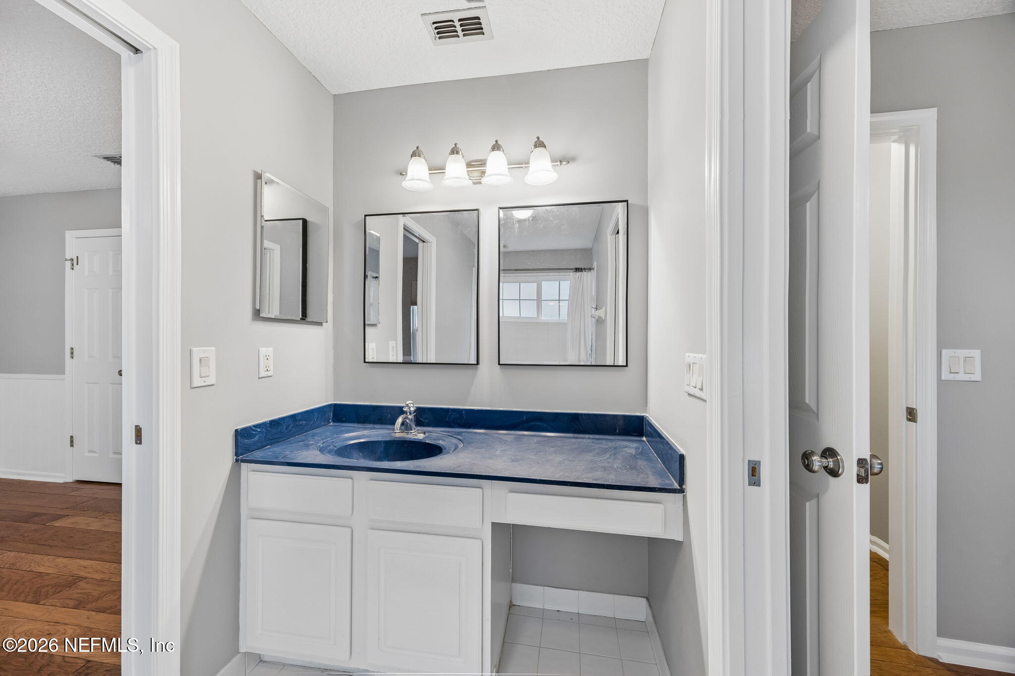 213 Springwood Lane St. Johns, FL 32259 - Photo 41 of 78 a bathroom with a sink and a mirror
