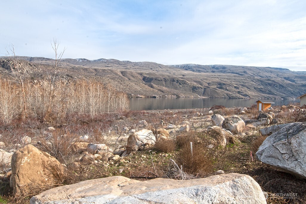 -nna Nna Loop Pateros, WA 98846 - Photo 17 of 37 a view of a dry yard with mountains in the background