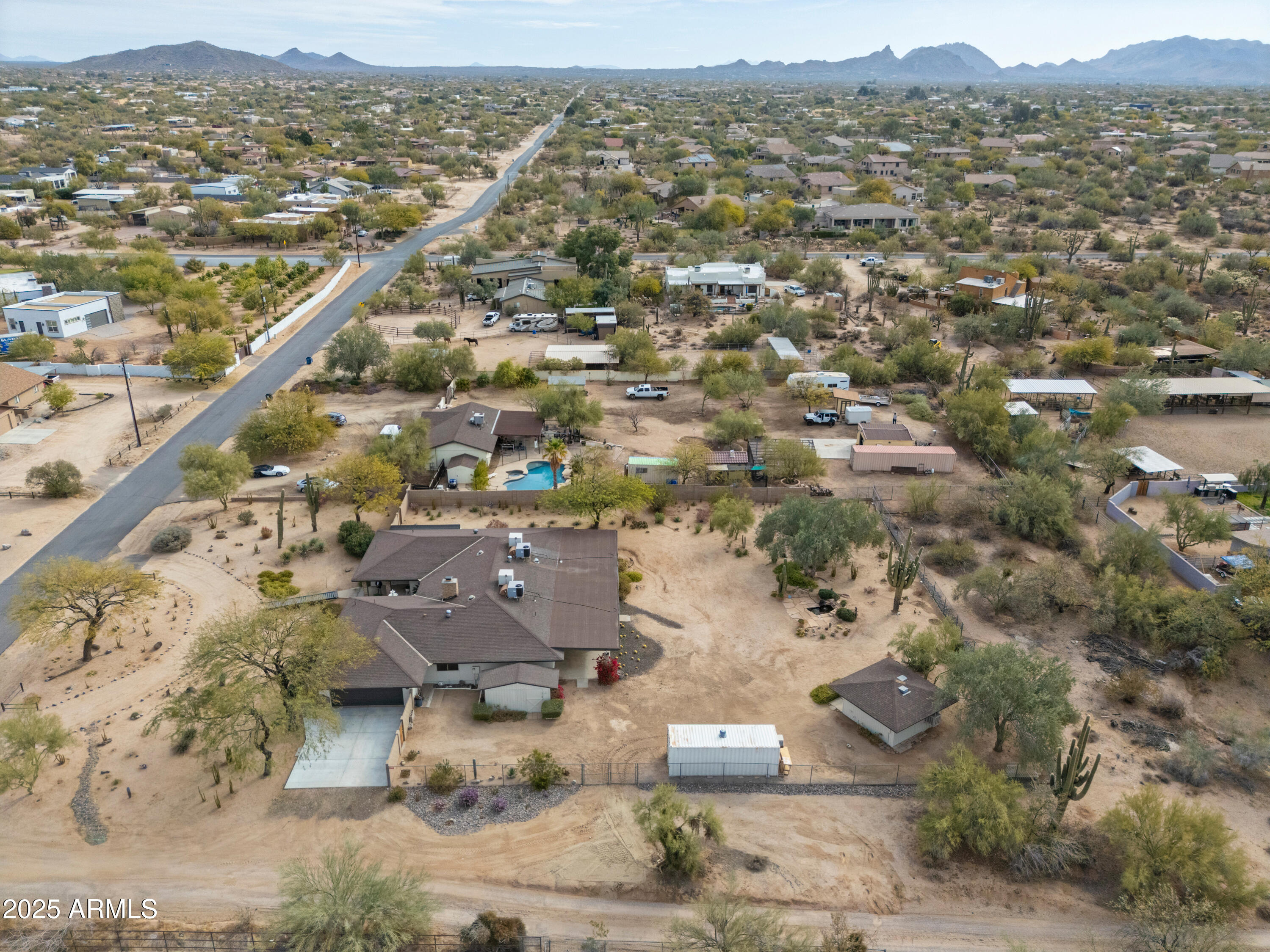 5911 East Peak View Road Cave Creek, AZ 85331 - Photo 58 of 63 an aerial view of a city