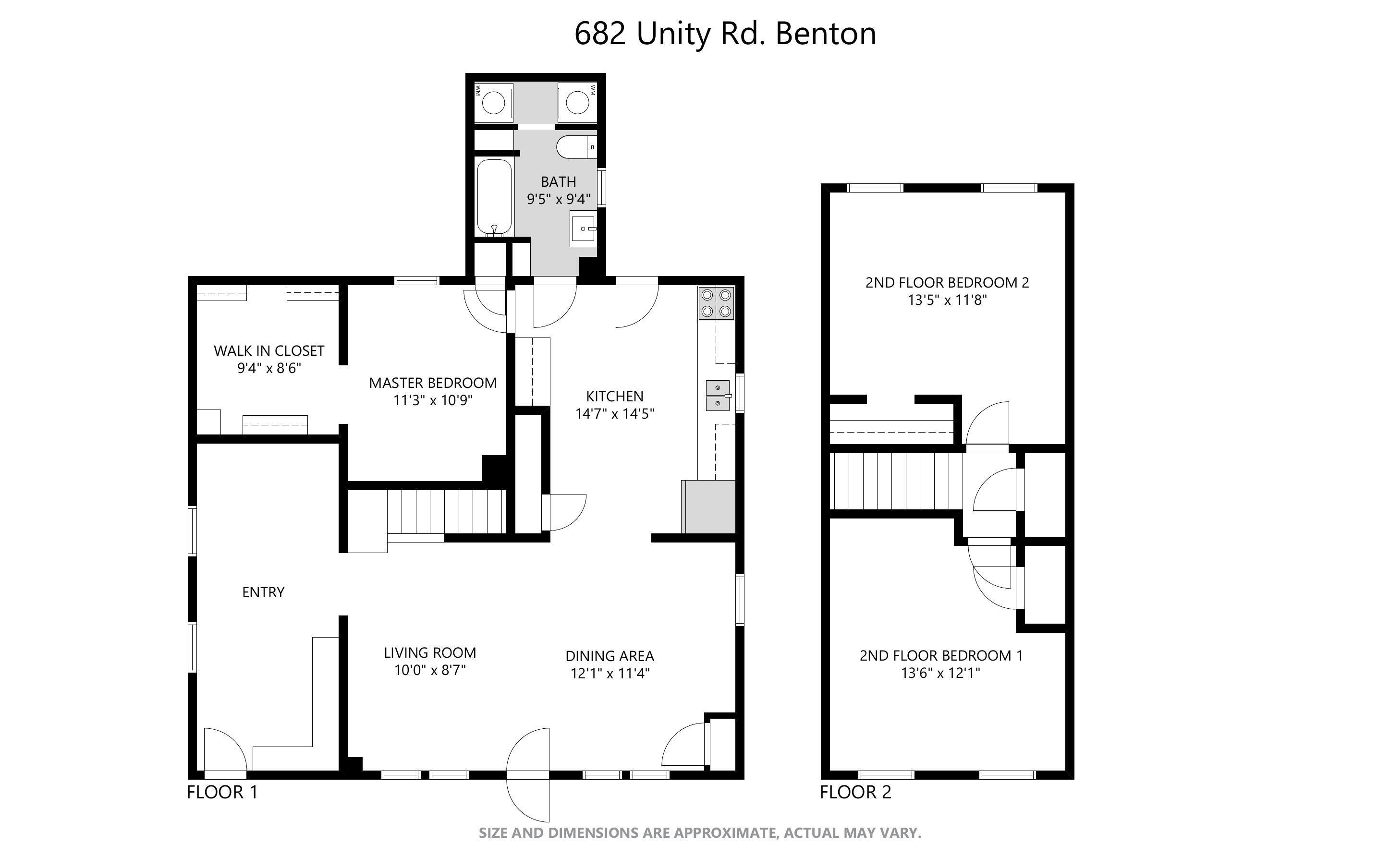 682 Unity Road Benton, ME 04901 - Photo 33 of 33 Floor plan