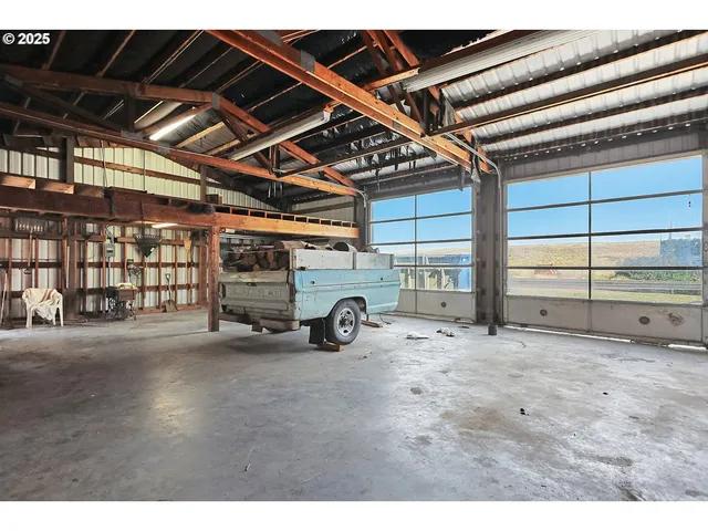 a view of a car garage