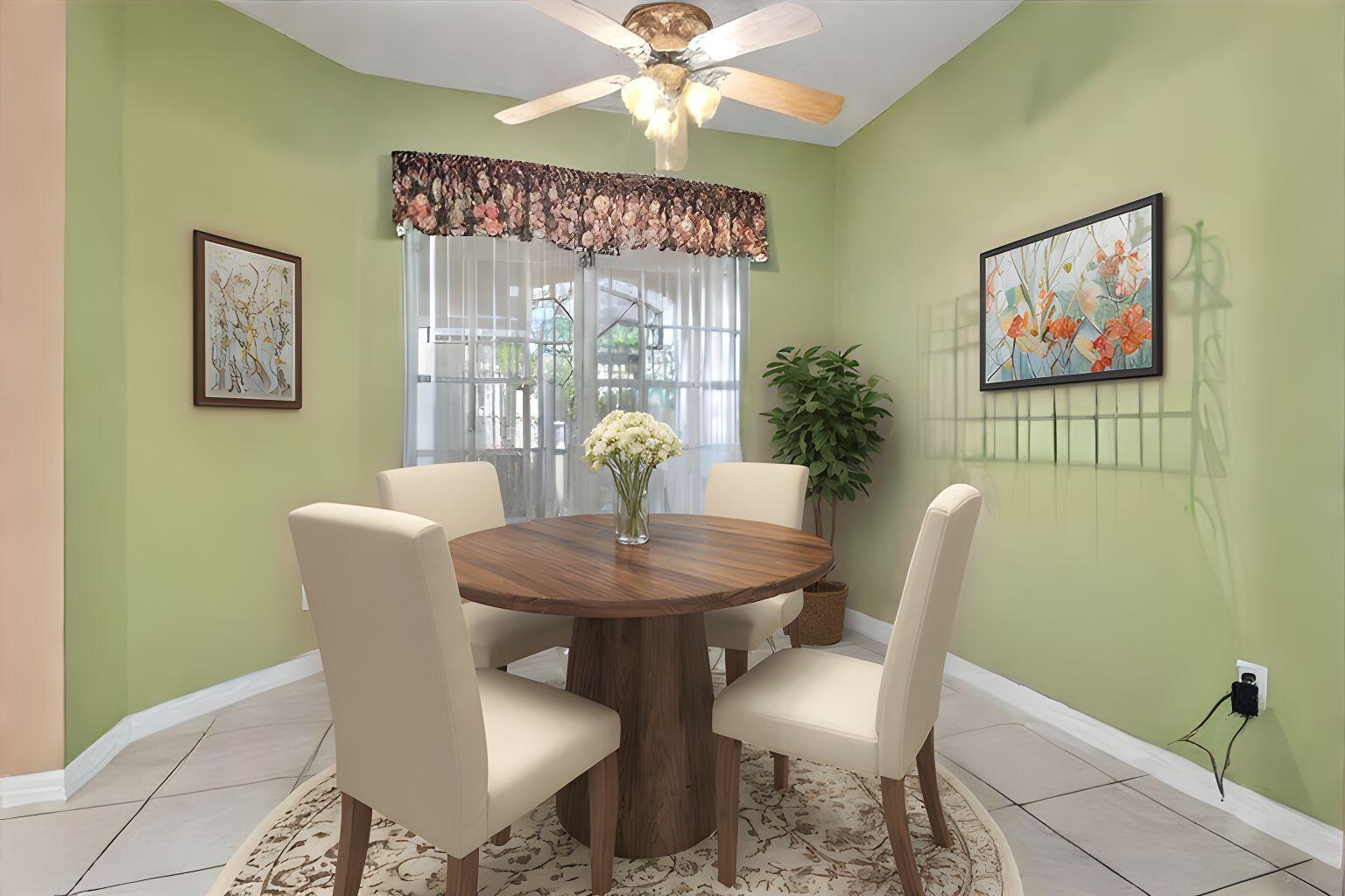 1634 Southwest Harbour Isles Circle, Unit 89 Port St. Lucie, FL 34986 - Photo 11 of 71 a view of a dining room with furniture window and outside view