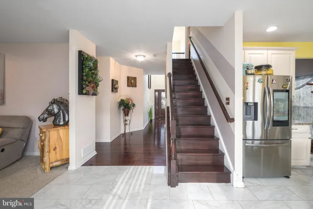 a view interior of a house and staircase