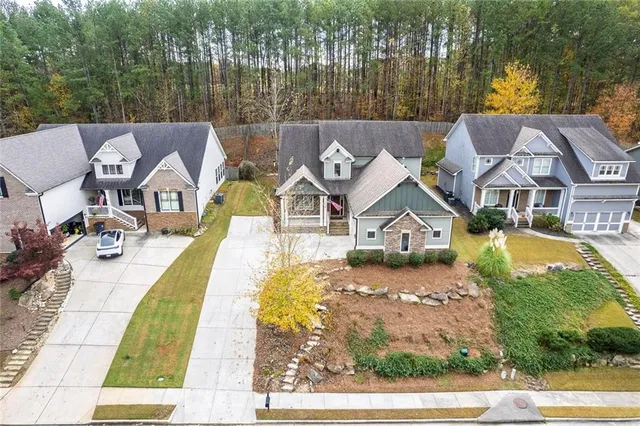 a view of a city with mountains in the background
