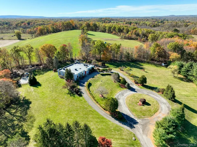 a view of a lake with a mountain