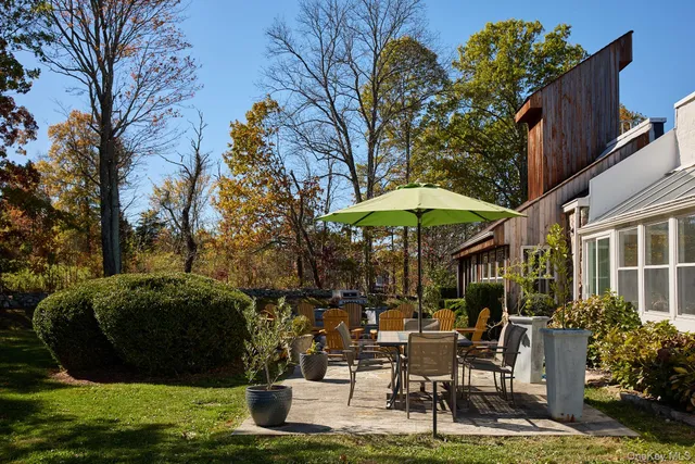 a view of outdoor space yard deck patio and outdoor kitchen