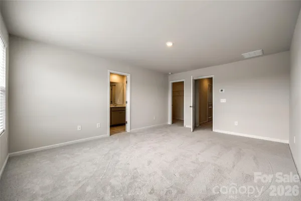 an empty room with an entryway