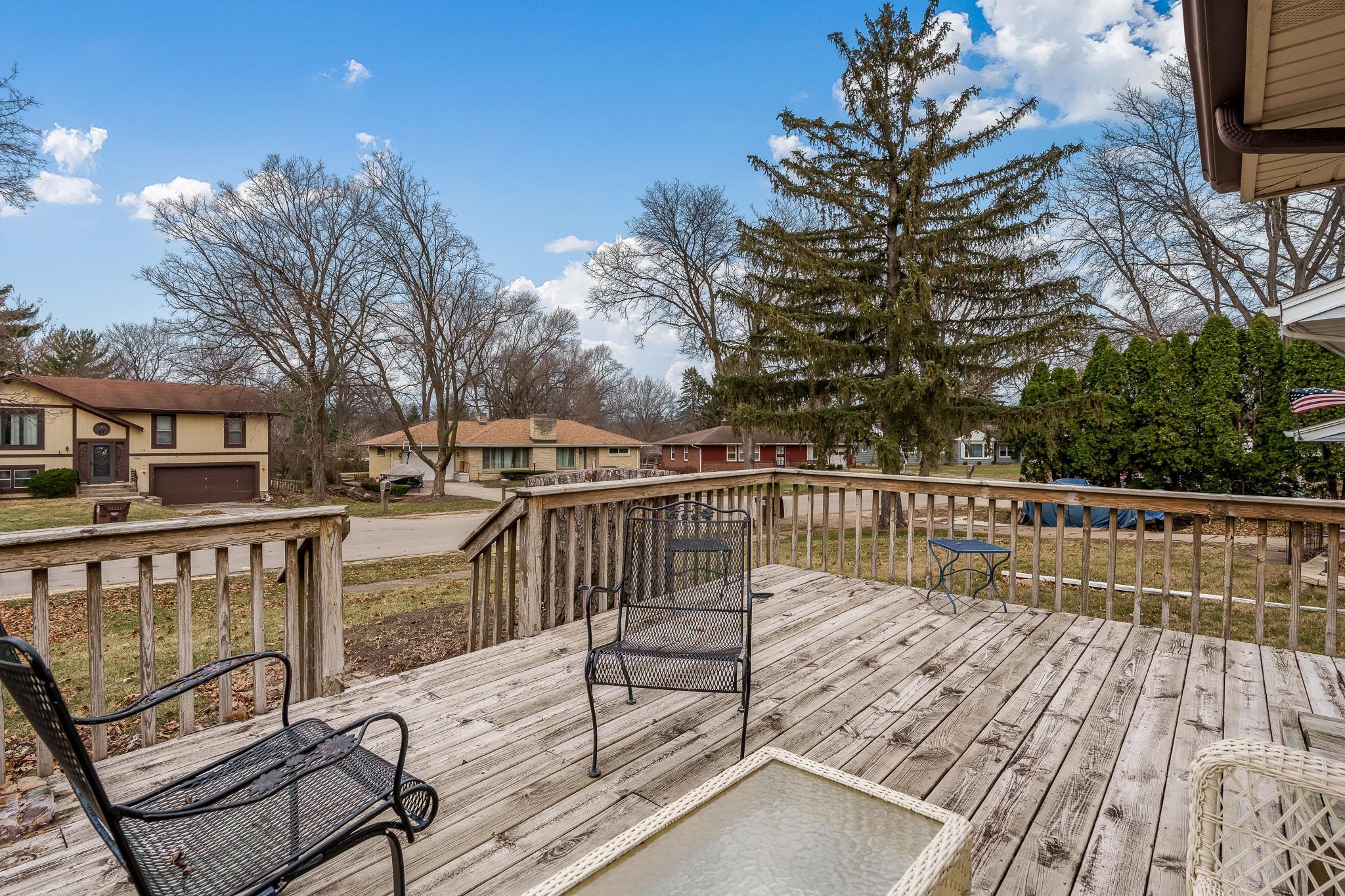 3704 Highcrest Road Rockford, IL 61107 - Photo 33 of 33 a view of balcony with wooden floor and seating space