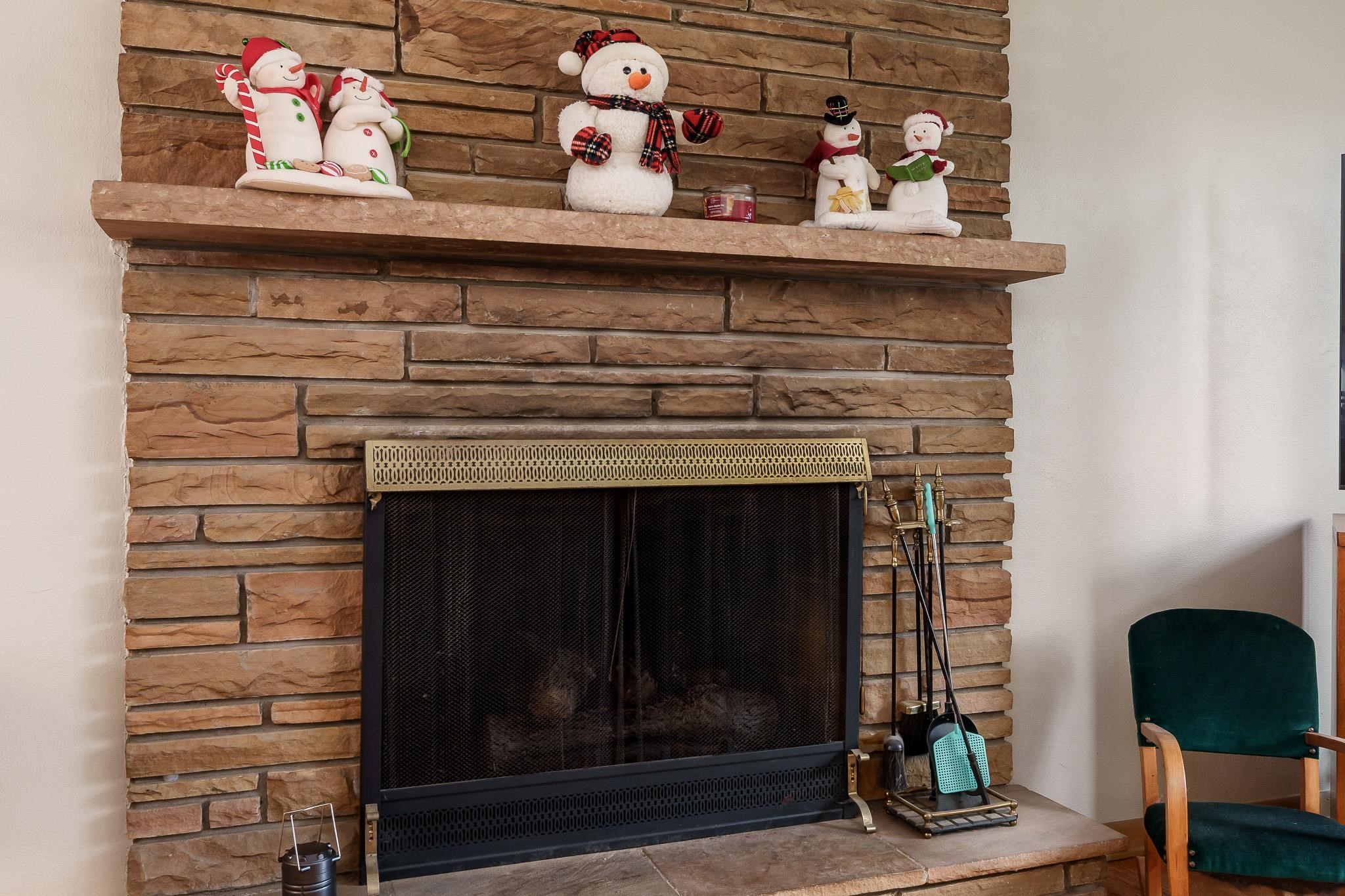 3704 Highcrest Road Rockford, IL 61107 - Photo 8 of 33 a fireplace with a potted plant on a table