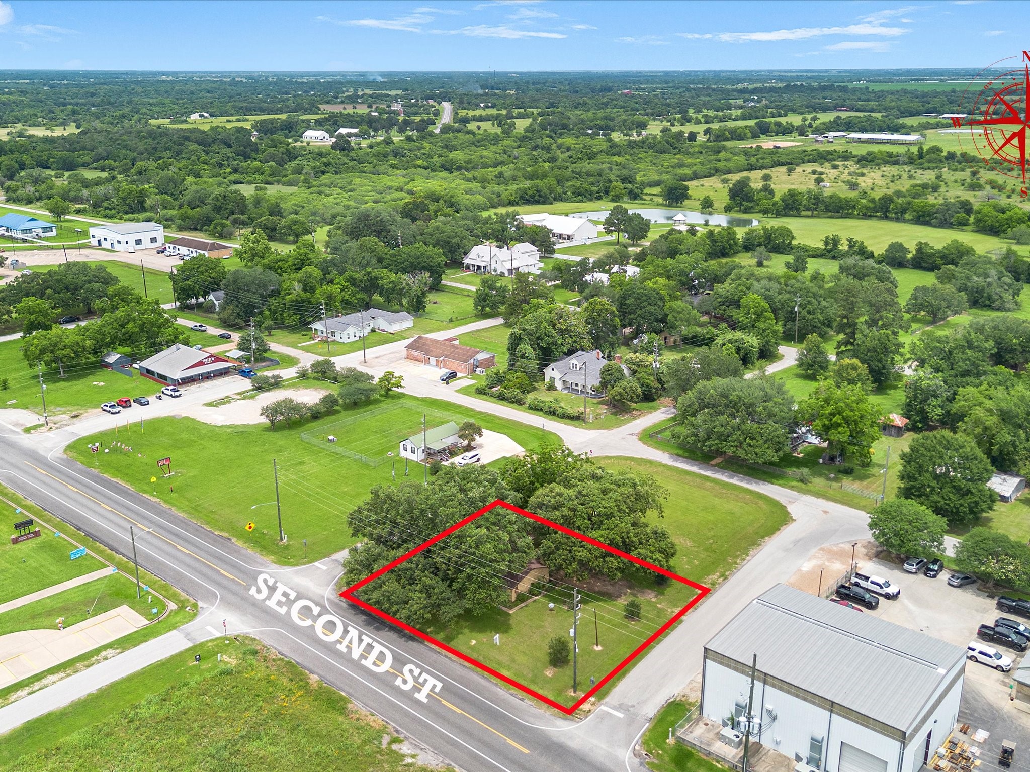 3310 2nd Street Pattison, TX 77423 - Photo 8 of 15 Aerial View Looking North looking towards town