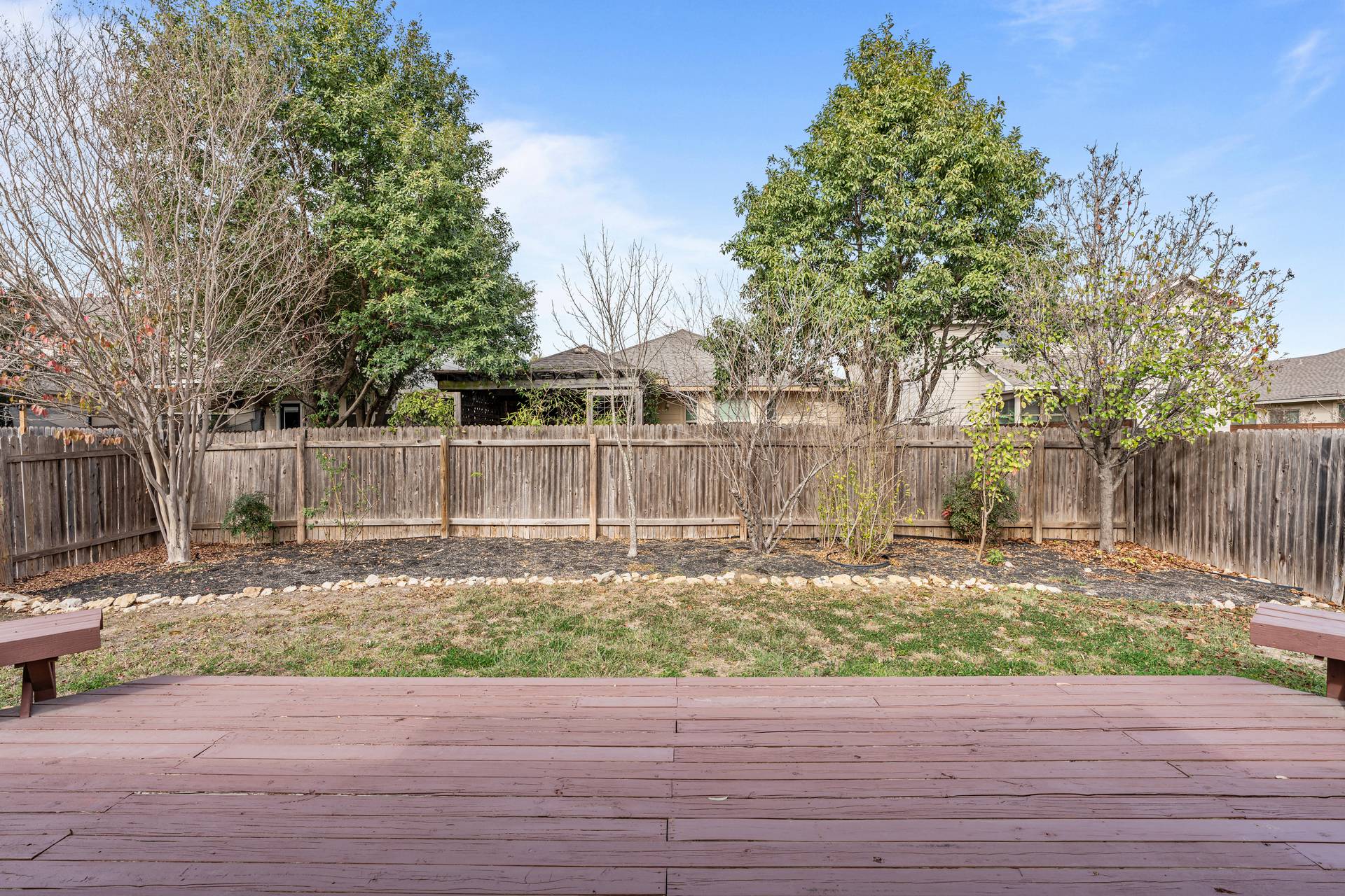 180 Fletcher Bend Buda, TX 78610 - Photo 30 of 36 a view of a backyard