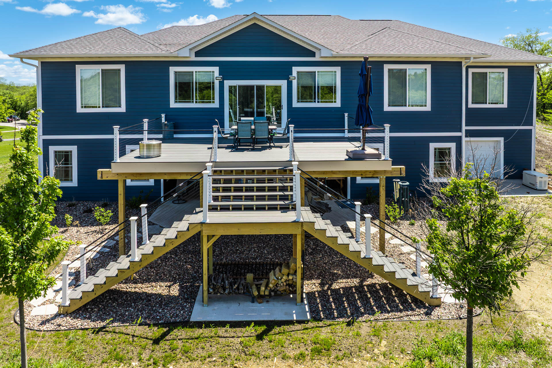 2578 Back Road Lyons, WI 53147 - Photo 5 of 46 Huge Maintenance Free Rear Deck