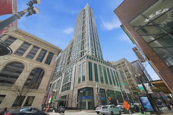 a front view of a building