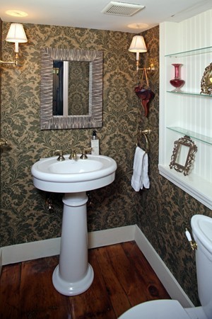 269 High Street Hingham, MA 02043 - Photo 14 of 29 a bathroom with a sink and a mirror
