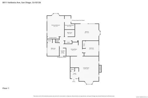 $1,149,000 | 8011 Valdosta Avenue, San Diego, CA 92126