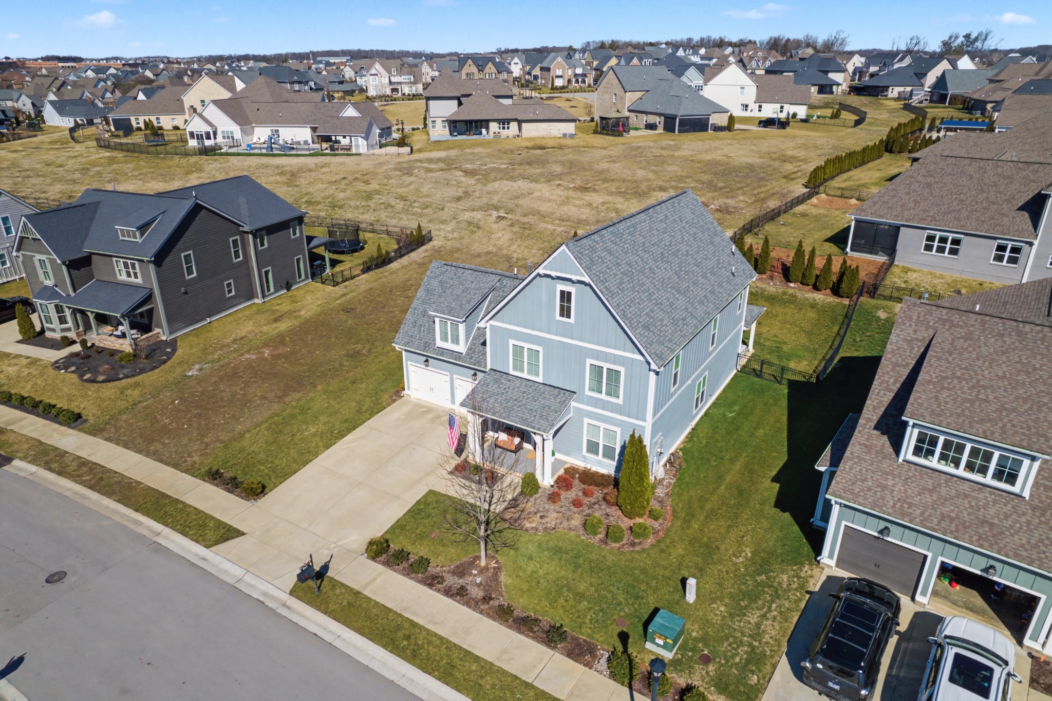 837 Plowson Road Mount Juliet, TN 37122 - Photo 37 of 44 an aerial view of residential houses with outdoor space