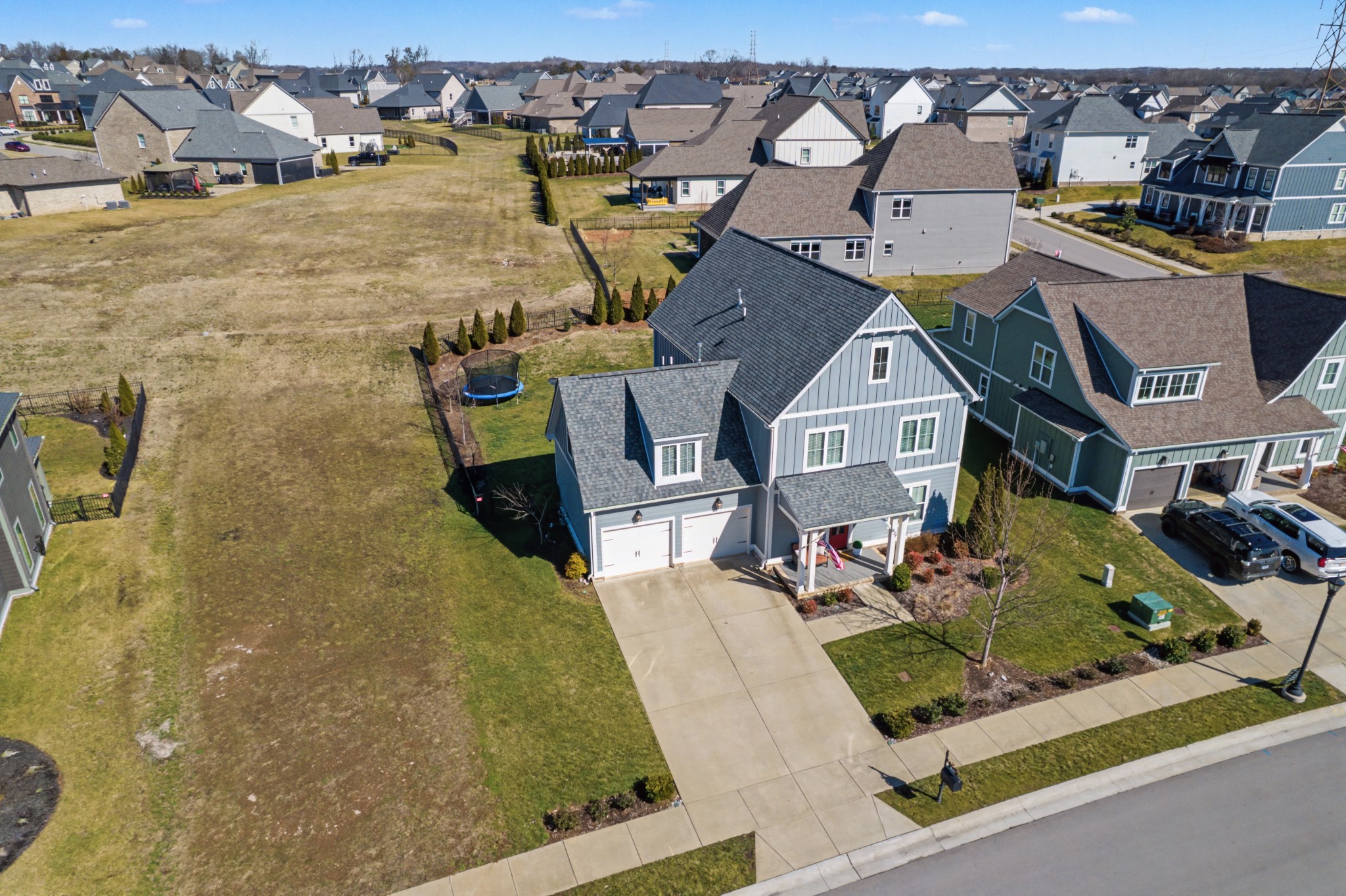 837 Plowson Road Mount Juliet, TN 37122 - Photo 38 of 44 an aerial view of a house with a garden