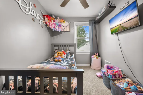 a play room with toys