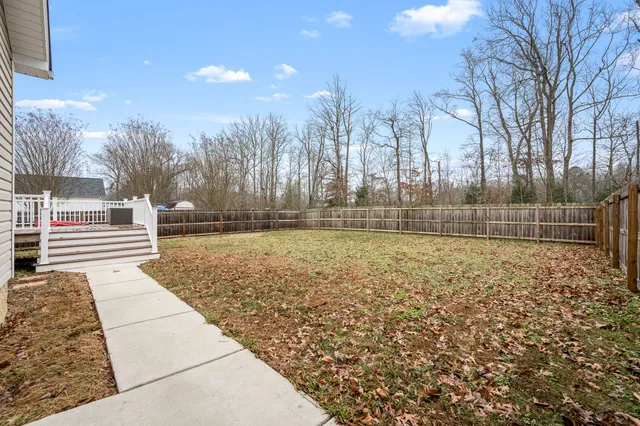 a backyard of a house