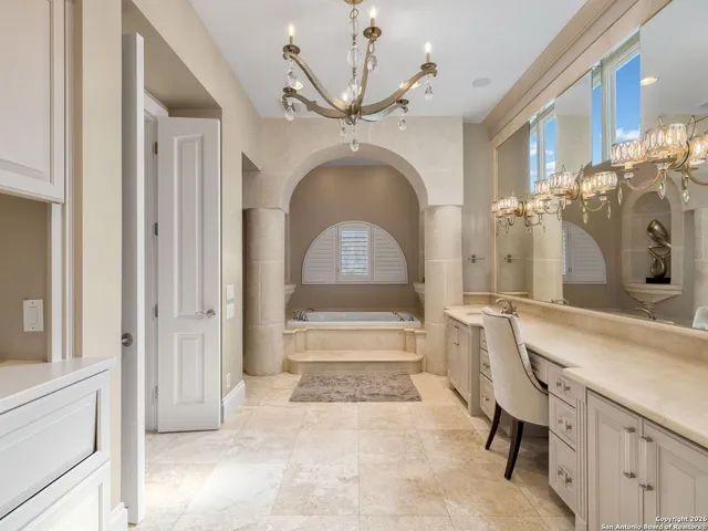 a view of a hall with wooden floor