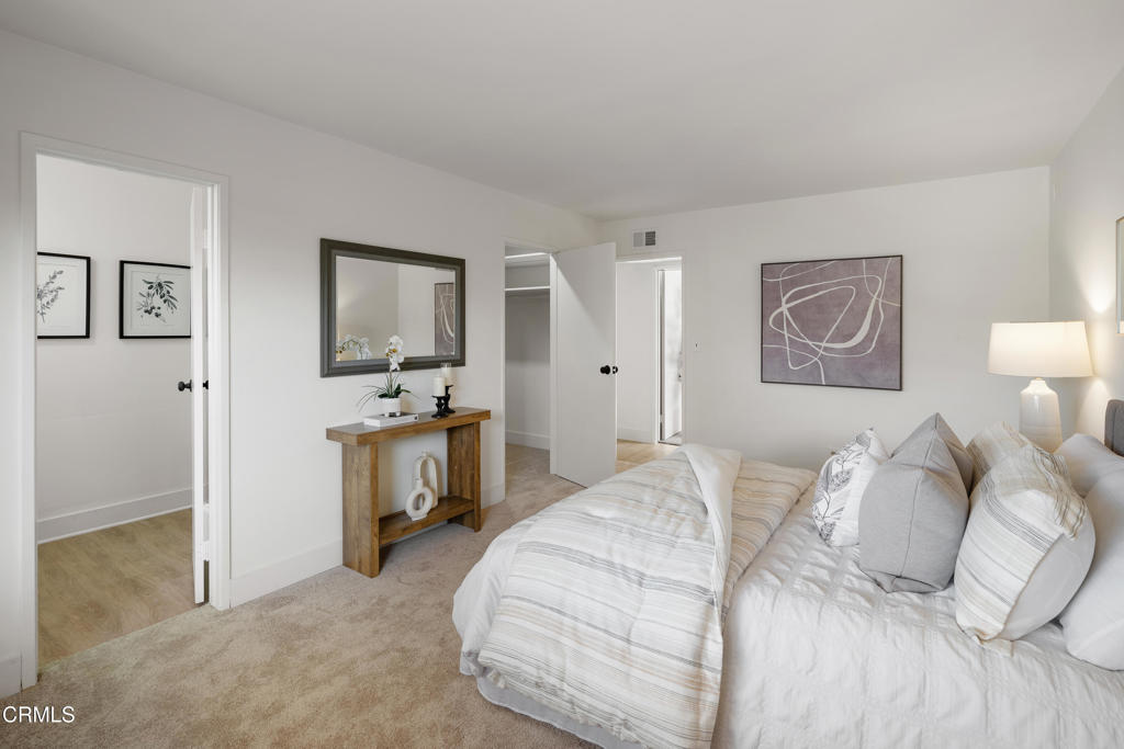 3514 St Elizabeth Road Glendale, CA 91206 - Photo 29 of 75 a bedroom with a bed and a view of kitchen