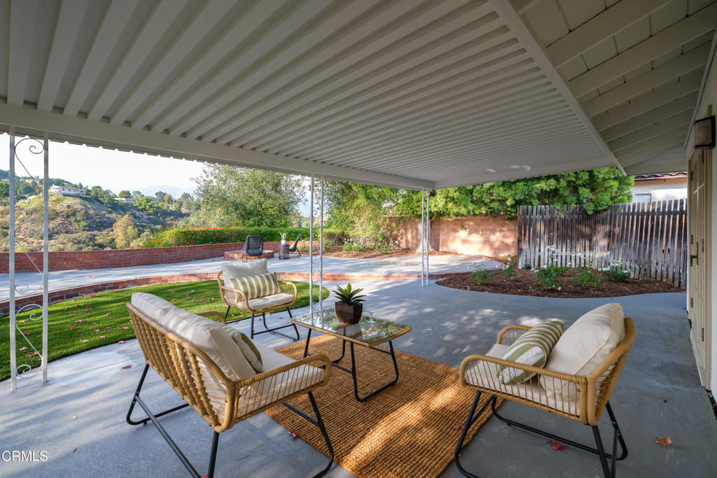 3514 St Elizabeth Road Glendale, CA 91206 - Photo 34 of 75 a patio with yard table and chairs
