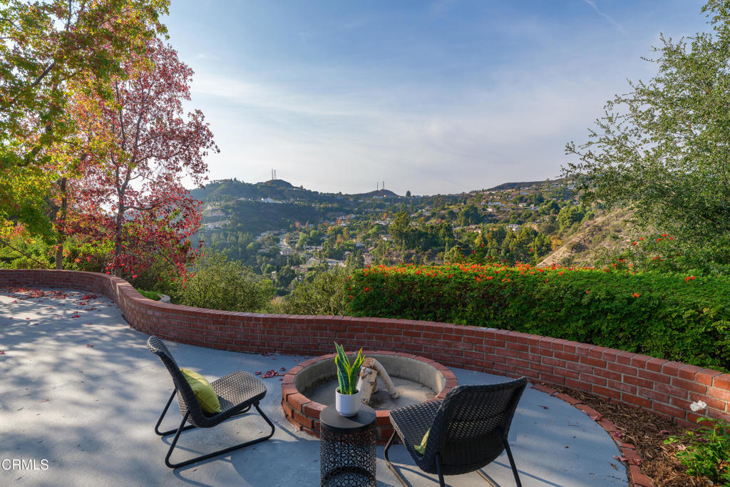 3514 St Elizabeth Road Glendale, CA 91206 - Photo 36 of 75 a view of a chairs and table in the roof deck