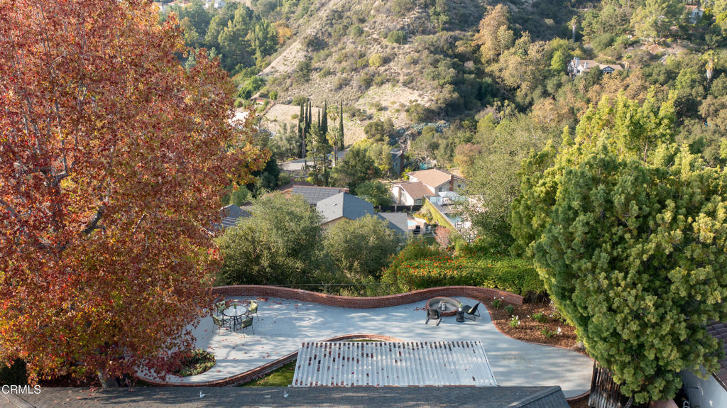3514 St Elizabeth Road Glendale, CA 91206 - Photo 45 of 75 a view of a bench in middle of the green field