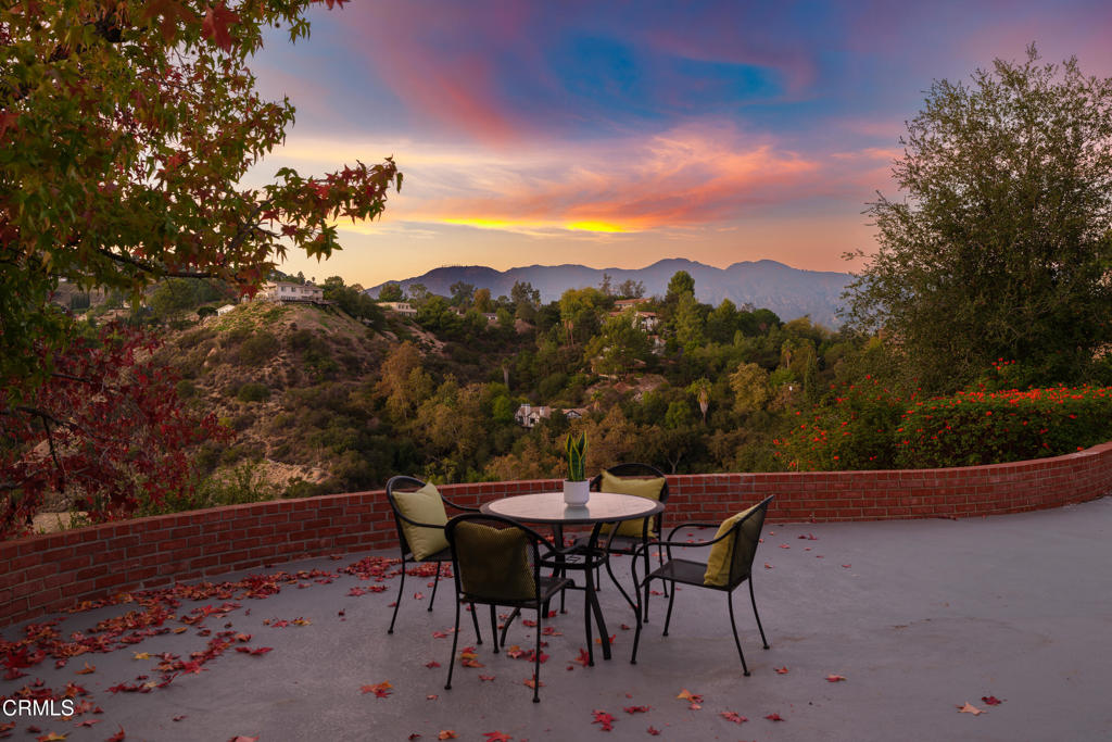 3514 St Elizabeth Road Glendale, CA 91206 - Photo 59 of 75 a view of a chairs and table in the patio