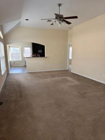 a view of a livingroom with a flat screen tv