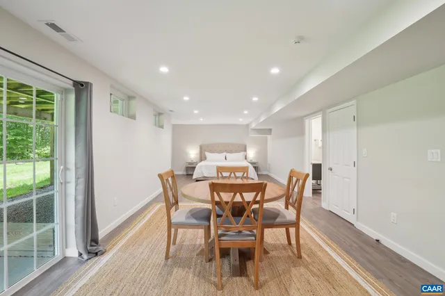 a bathroom with a shower and a shower