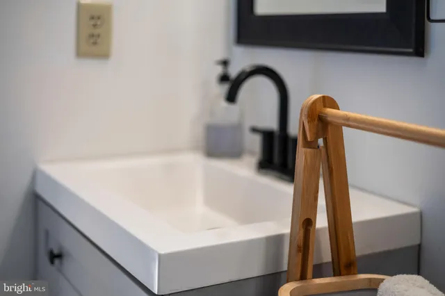 a close view of sink