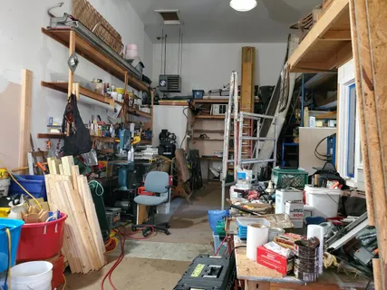 a view of storage and utility room