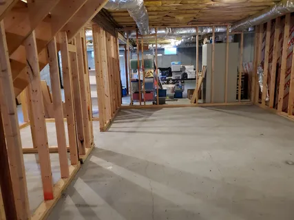 a view of a storage room