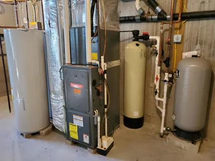 a view of water heater room