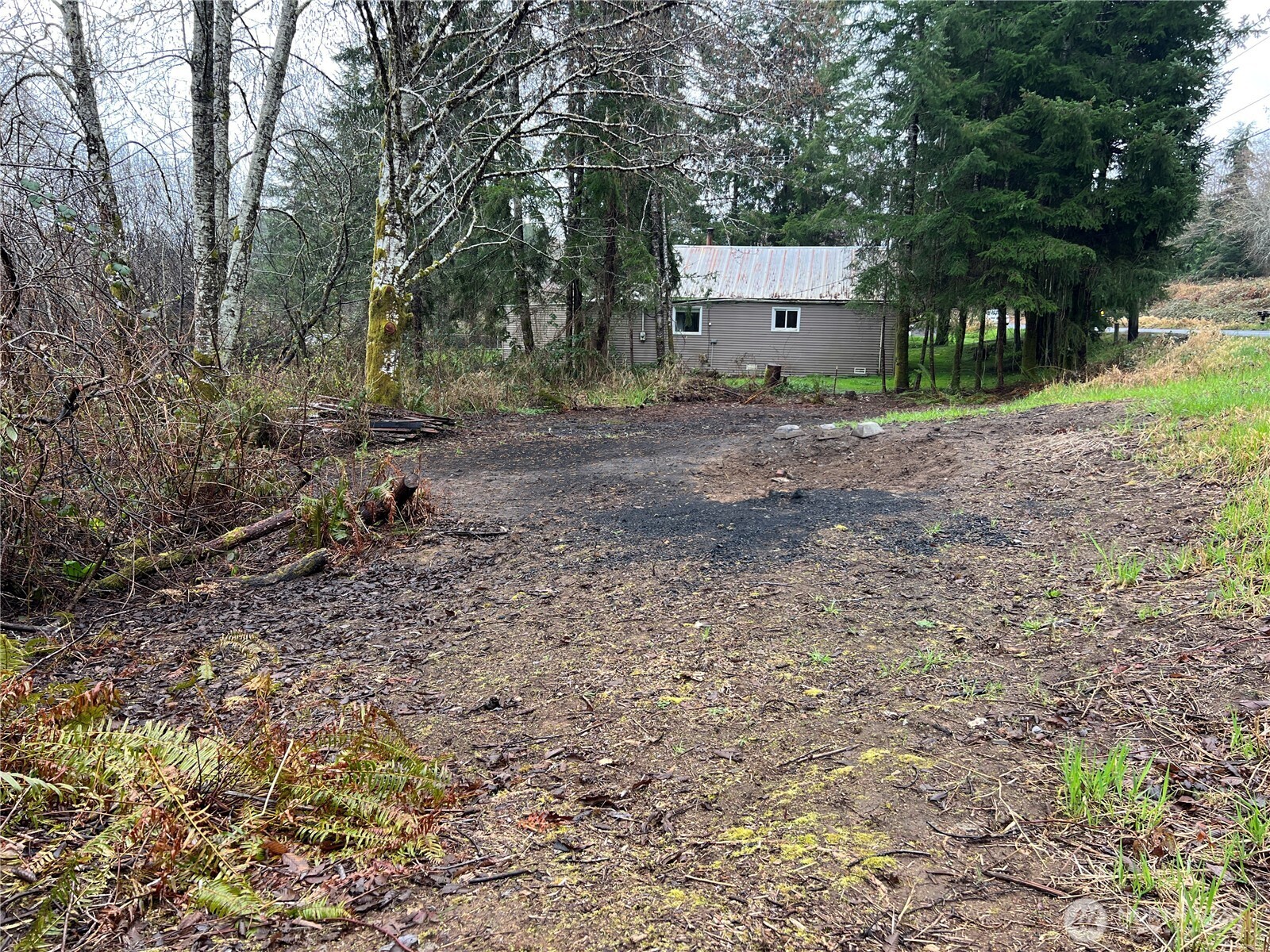 X Willapa Road Raymond, WA 98577 - Photo 1 of 8 a backyard of a house with a tree