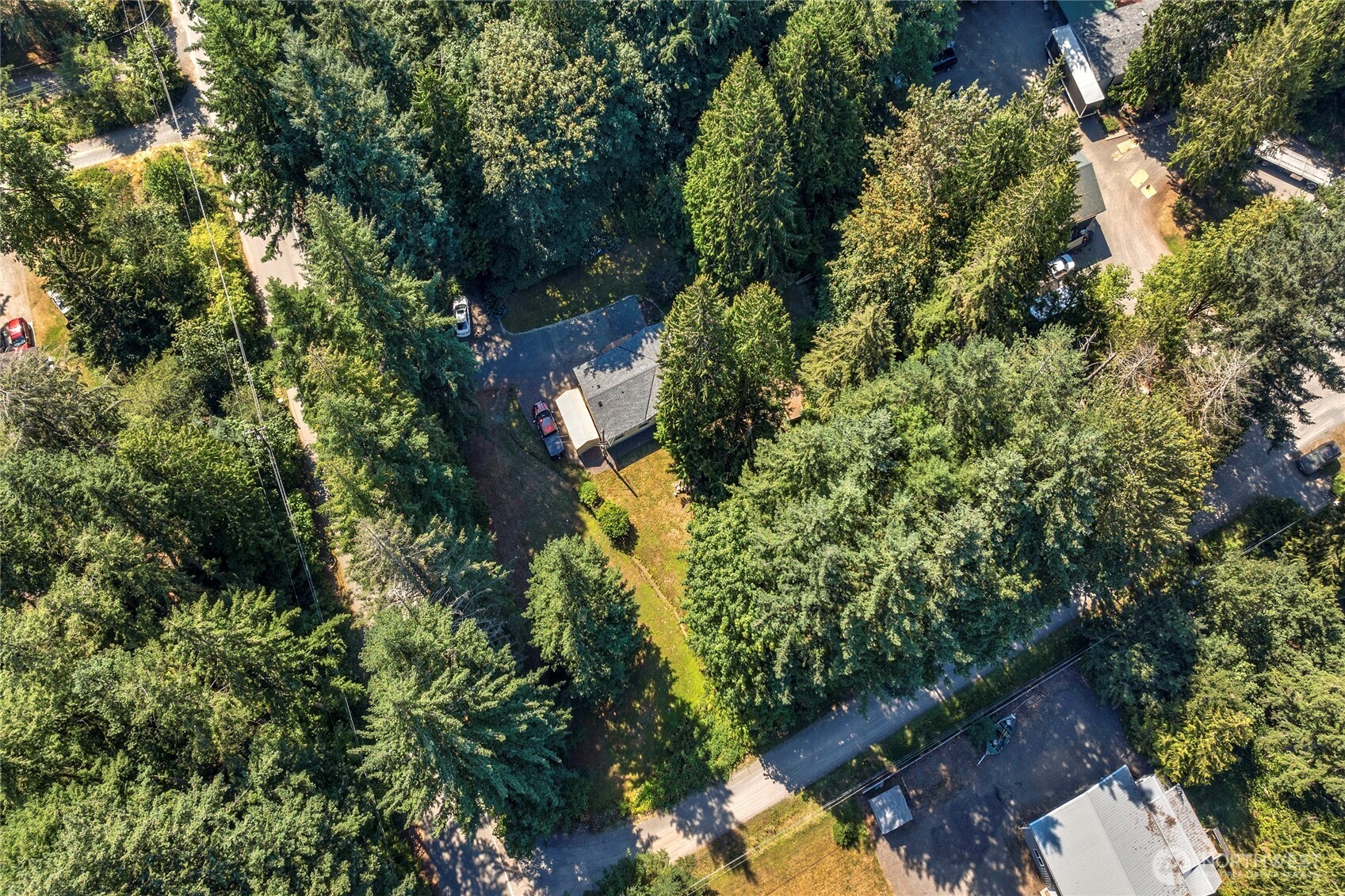 22222 49th Avenue Southeast Bothell, WA 98021 - Photo 34 of 37 an aerial view of residential house with outdoor space and trees all around